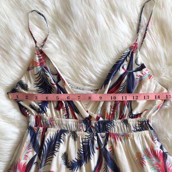 Quicksilver Tropical Feather Print Maxi Dress - Picture 5 of 15